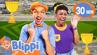 Race Day Fun with Blippi & Meekah 🏁 |  Blippi | Celebrating Diversity