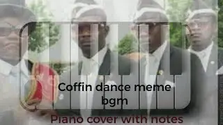 Astronomia | Coffin dance |Funeral dance meme | Piano cover with notes