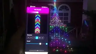 Brightness Adjustment App Control Waterfall Lights Programmable Digital Pixel RGB LED #HelloFairyAPP