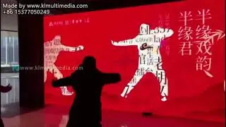 Interactive LED Walls with Human Shadow: Kinect for Events