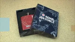 5oz Official RAF Red Arrows Hawk Blueprint Steel Hip Flask @ The Pocket Hip Flask Co