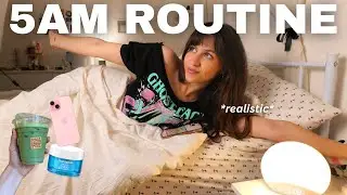 WAKING UP AT 5AM♡(productive morning routine & healthy habits)