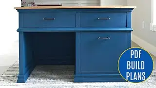 DIY Kids Desk Plans with Storage Drawers - Build a Beautiful Wood School Desk for Grade School