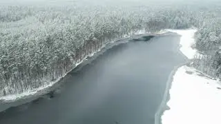 Lithuanian nature, first snow.