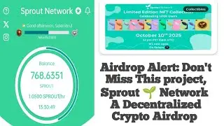 💸 &ldquo;Earn FREE SPROUT Coins Daily 🌿 | The Easiest Crypto Airdrop of 2025 🚀&rdquo; Don't Miss Out. #Web3 