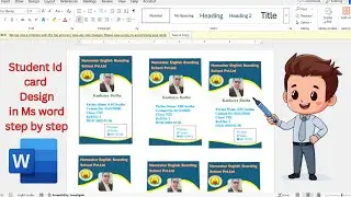 How to Make Student Id Card Design in Ms Word Hindi Tutorial#abdul sensei