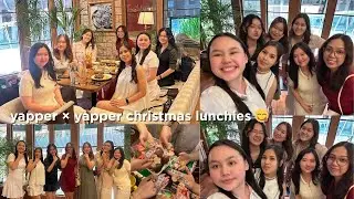 yapper x yapper (x7) christmas lunchies with the girliess | yapping non-stop, gift exchange