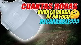 FOCO PORTATIL RECARGABLE, &iquest;CUANTAS HORAS DURA LA CARGA?