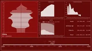 🇨🇳 China &mdash; Population Pyramid from 1950 to 2100