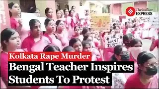 Kolkata Rape Murder: Watch How This Bengal Teacher Inspires Her Students To Demand Justice