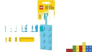 LEGO LEGO 2x4 Azure Luggage Tag 5005623: Review