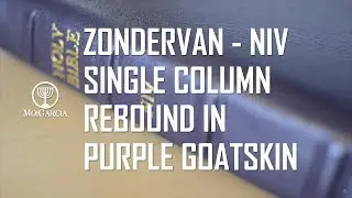 Zondervan NIV Single-Column Reference Rebind | Purple River Grain Goatskin