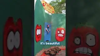 Knut gets heckled by the Tomato guy #knut #renfaire