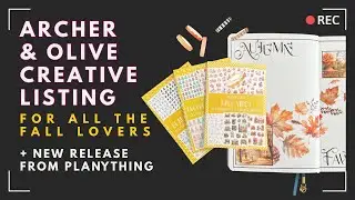New Fall & Alpha Stickers + Creative List Pages for &ldquo;Autumn Favorites&rdquo; | Archer & Olive | Planything