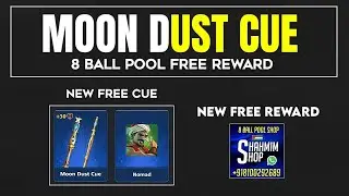 FREE MOON DUST CUE & AVATAR TRICK IN 8 BALL POOL | Shahmim xD