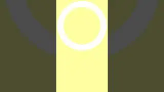 HELLGELBER BILDSCHIRM 1080 X 1920 LICHTWEISSER KREIS 20 Minuten.