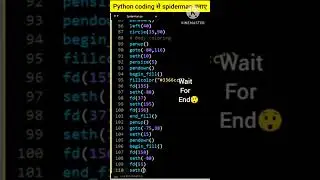 Create a Spiderman🕷👱 using python coding | python programer 