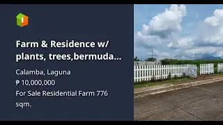 Farm & Residence w/ plants, trees,bermuda grass w/ wooden picket fence