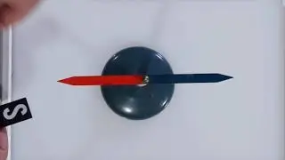 Torque on compass needle in magnetic field