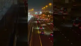 Dubai Night Road view 😍