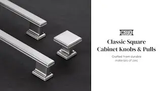 HESTIA HARDWARE Classic Square Cabinet Knobs & Pulls | Z27 & 28