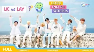 Lie vs lay | Learn English with BTS [Fun Way] #english #education #learnenglish | BTSet2English
