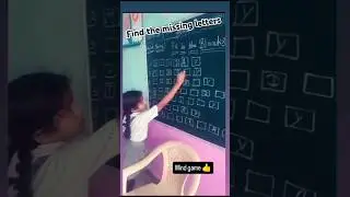 Find missing letter #missing #alphabet #lettering #gamesschool #dance