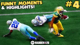Madden 26: Смешные моменты и яркие моменты #4 - БЕЗУМНАЯ БОКОВАЯ ИГРА!