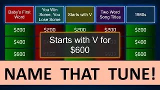 Guess the Song Jeopardy Style | Quiz #57