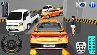 New Elantra N car Stuck in Parking Garage - 3D Driving Class 2026 - 3D Driving Class - Car Game