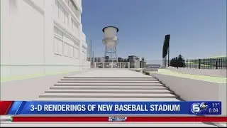 3-D renderings of new baseball stadium