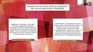 Tricia Morris Goal System theory  April 13, 2025