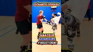 Explosive Amateur Kickboxing Showdown: High-Energy Sparring Session! #shorts