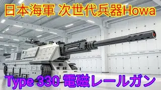 2026年 日本海軍の最終兵器Howa Type 330 電磁レールガン未来の海戦を変える次世代電子砲!!
