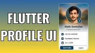 Flutter Profile UI for Beginners | Beautiful & Responsive Design