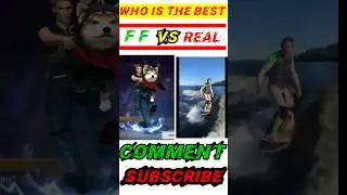 Free fire Shiba Surf emote vs real life shiba sirf emote 🤯-Garena Free Fire #shorts #ytshorts #ff