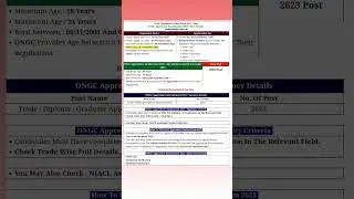 ONGC Apprentice Online Form 2025 &ndash; Start #ongc #ongcrecruitment #ongcvacancy
