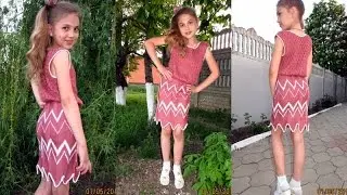 Платье спицами