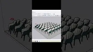 Create array of groups path / 1001bit plugin SketchUp #sketchups#shortstipsandtricks