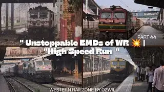 Mega Diesel Showdown 🔥 | High Speed EMDs of WR ( Part 44 ) || Indian Railways ||