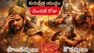 కురుక్షేత్ర యుద్ధం మొదటి రోజు | Arjuna’s Dilemma & Bhishma Rage | Mahabharata kurukshetra War Day 1