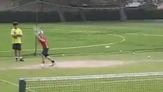 Collin on Oxford grass courts at age 10