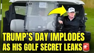 🚨Trump SCRAMBLES As Reporters Just EXPOSED His Greedy Golf Move