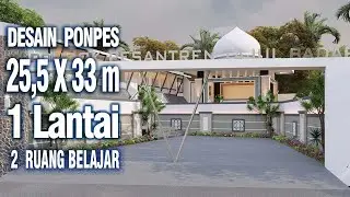 DESAIN PONDOK PESANTREN 25,5 X 33 METER | PANDEGLANG - DESAIN PESANTREN TAJUL BADAR