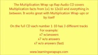 Learning Wrap-Ups: Wrap-Up Rap Multiplication Sample