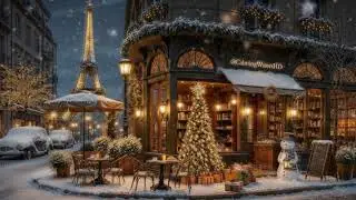 Paris Caf&eacute; Midnight Snow &ndash; Relaxing Jazz Piano Music