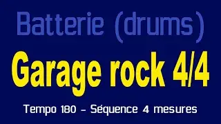 Batterie garage rock (drums) Tempo 180
