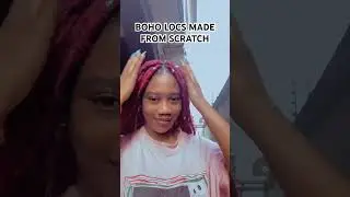 BOHO LOCS MADE FROM SCRATCH#hairstyle #fyp #shortsviral #hairtransformation #tutorial