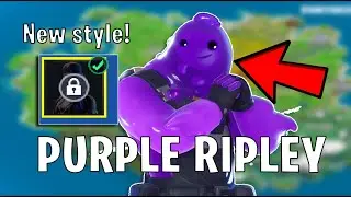Fortnite HOW TO GET PURPLE RIPLEY Style Skin / Sludge - All Challenges (Unlock Guide Location)