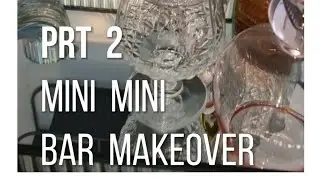 How I styled a mini mini bar
